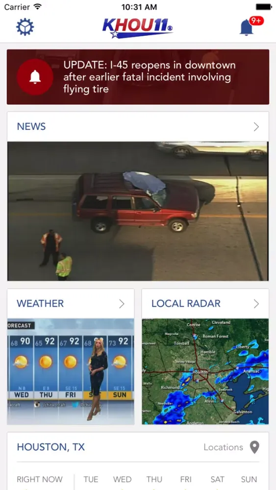Houston News and Weather Screenshots