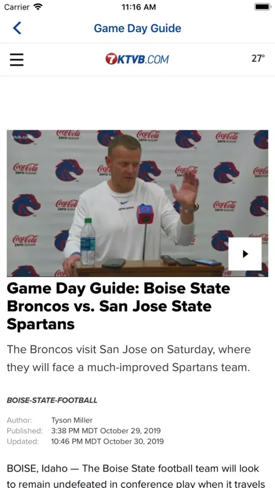 Zrzuty ekranu Boise State Bronco Roundup