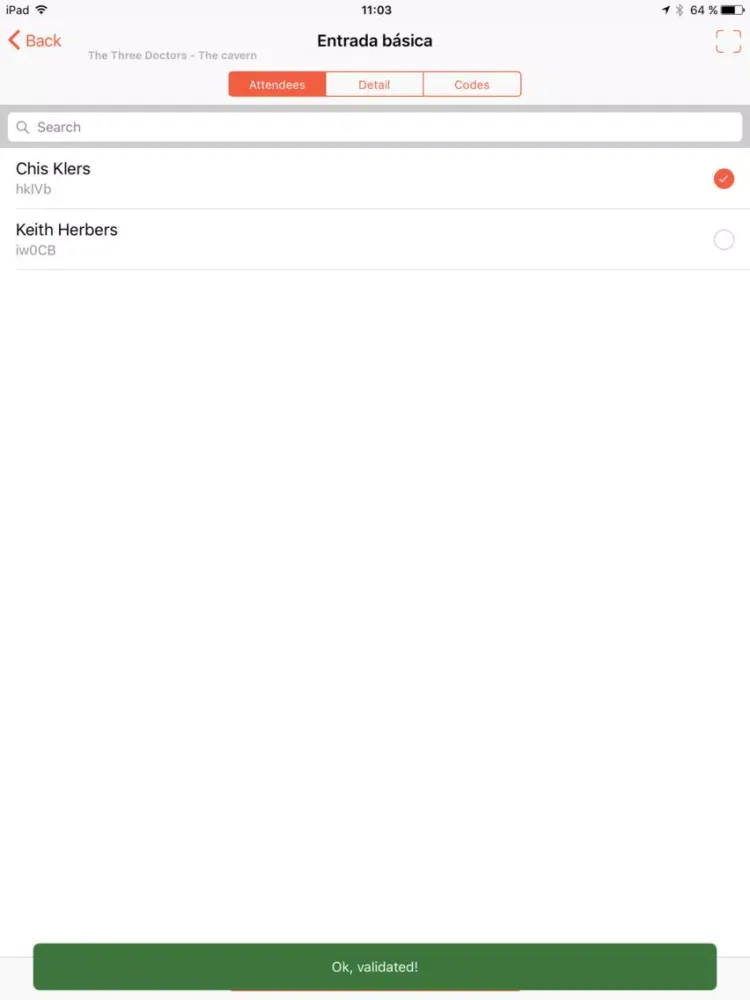 ภาพหน้าจอของ Beloud Ticket Validator iPad 