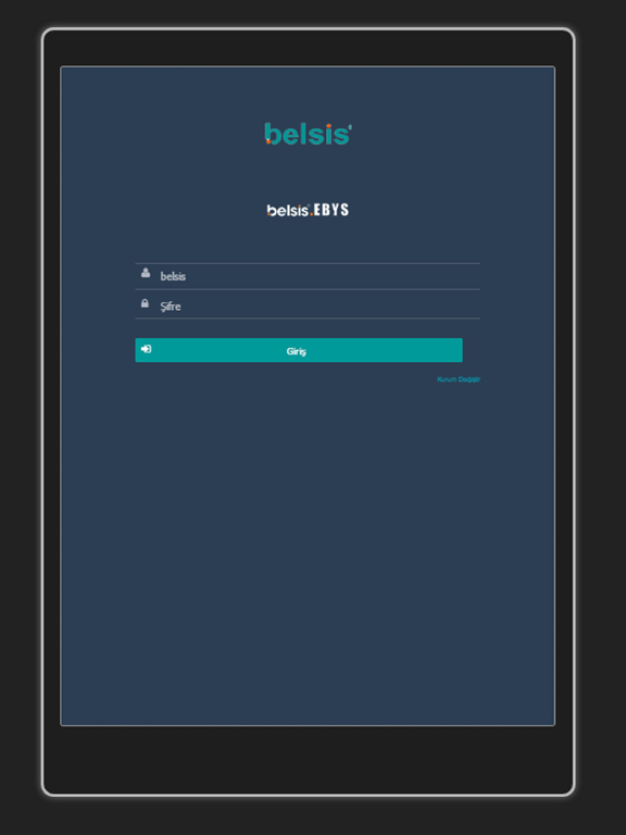 Tangkapan skrin Belsis EBYS iPad 