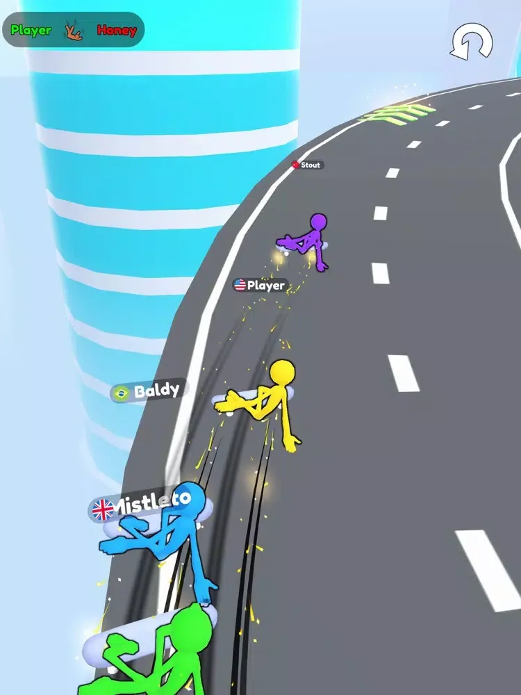 Skate Down Hill 3D iPad  Screenshots