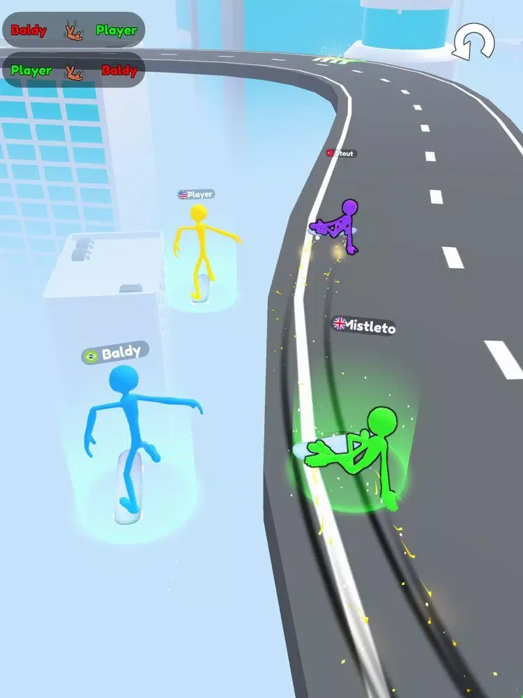 Skate Down Hill 3D iPad  Screenshots