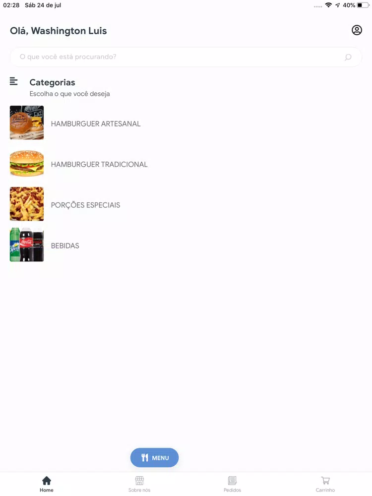 Bem Bolado Hambúrgueria iPad  Screenshots