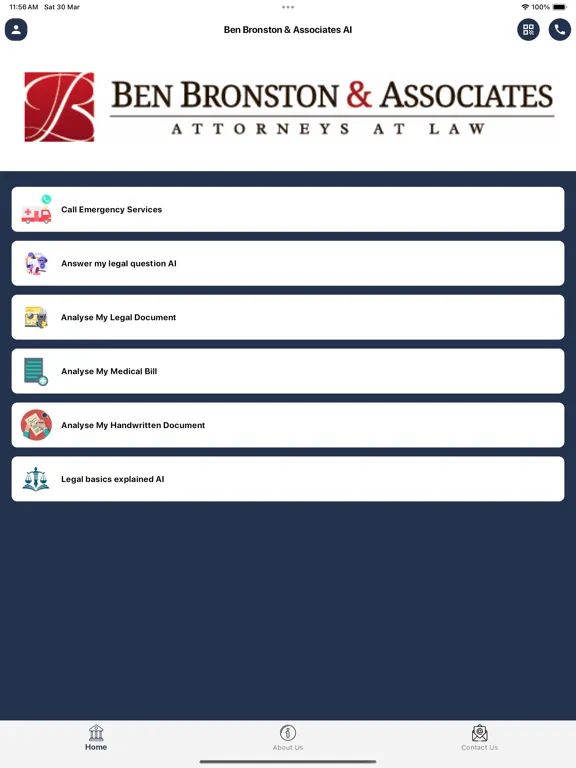 Ben Bronston Associates AI iPad  स्क्रीनशॉट