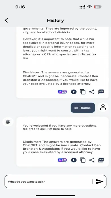 Ben Bronston Associates AI स्क्रीनशॉट