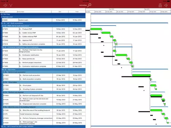 xPect Schedule View Basic iPad  Screenshots