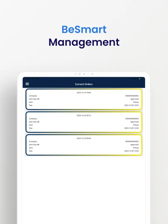BeSmart Management iPad  Screenshots