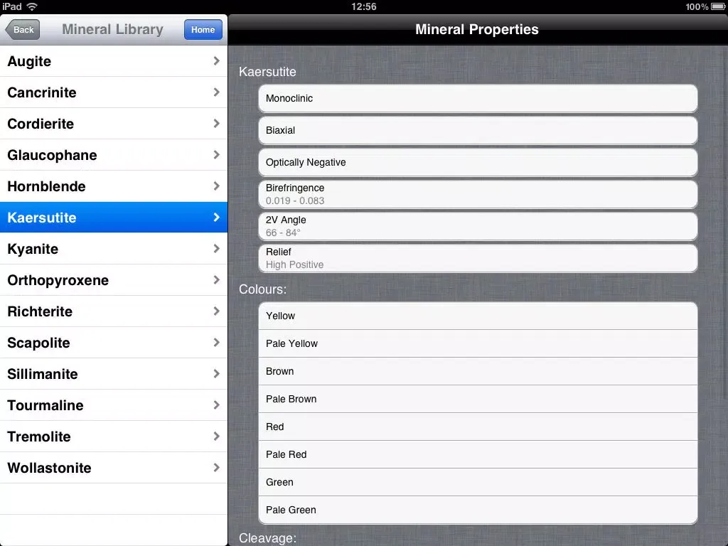 Screenshot di Mineral Identifier iPad 