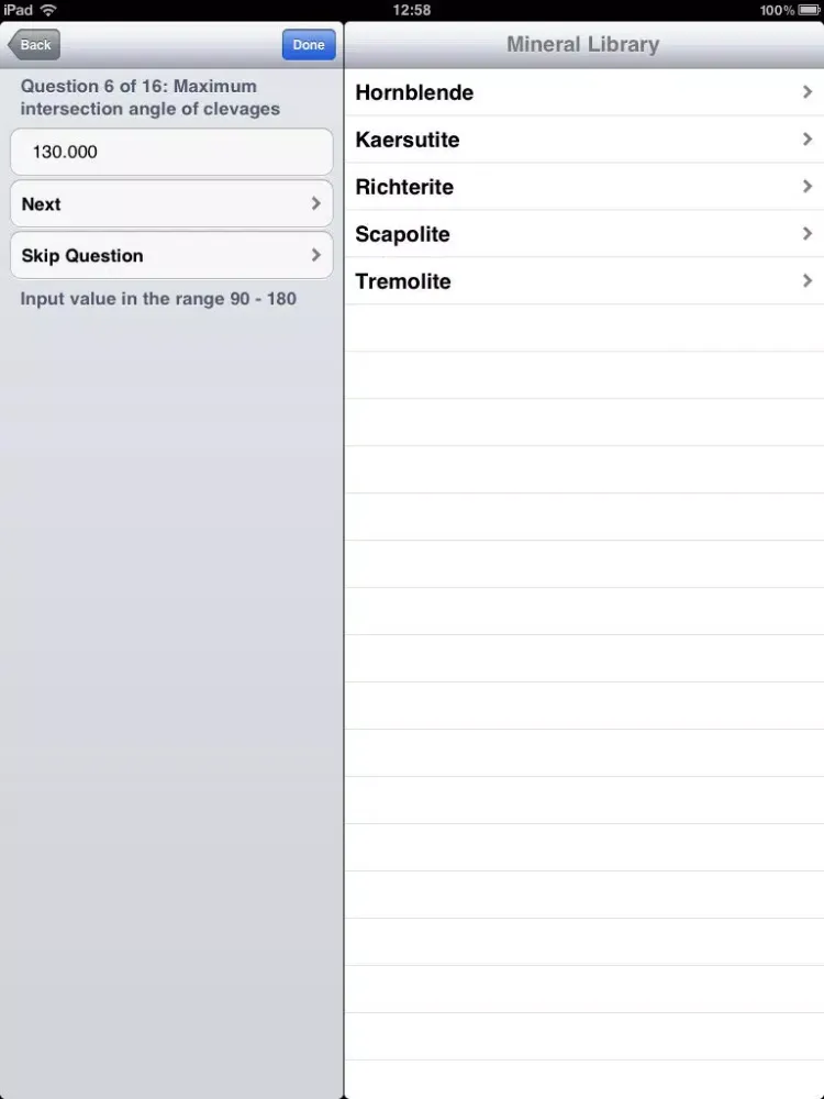 Screenshot di Mineral Identifier iPad 