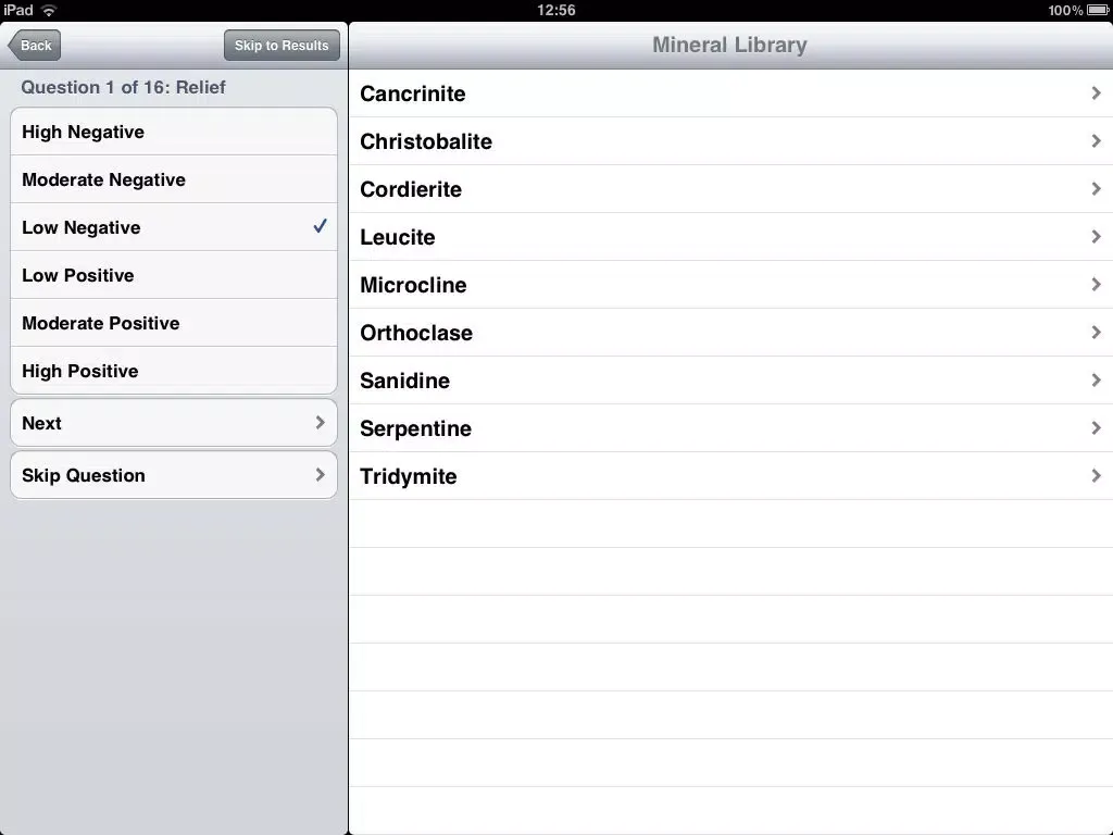 Screenshot di Mineral Identifier iPad 
