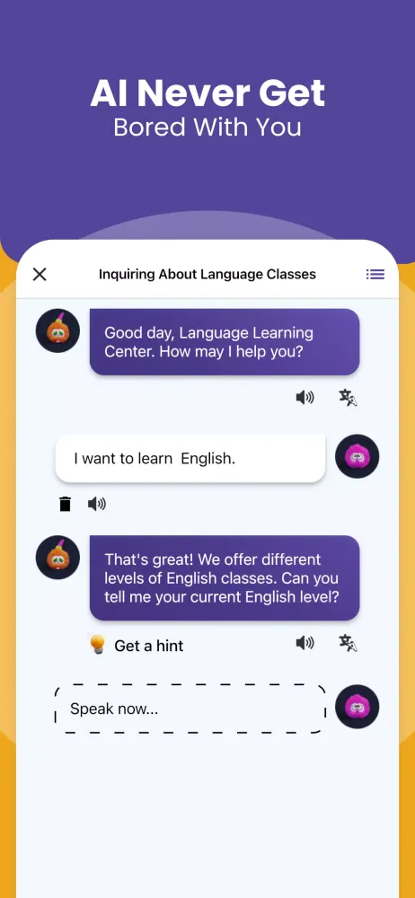 Benative.ai: Speak English 스크린샷