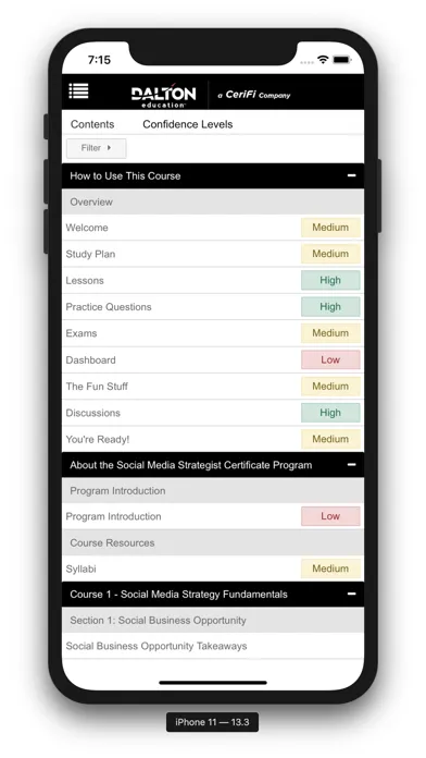 MyFinancialClassroom Companion Screenshots