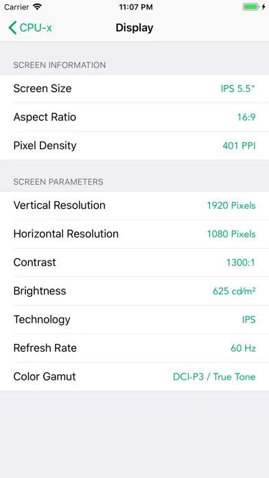 تصاویر CPU-x Dasher z Battery life