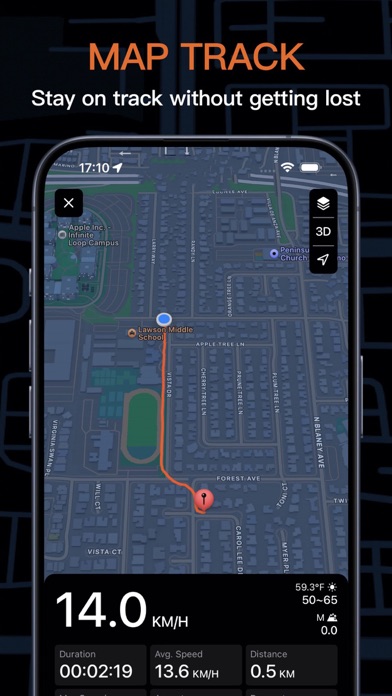 Speedometer GPS Running Track سکرین شاٹس