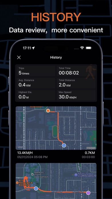 Speedometer GPS Running Track سکرین شاٹس