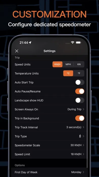 Tangkapan skrin Speedometer GPS Running Track