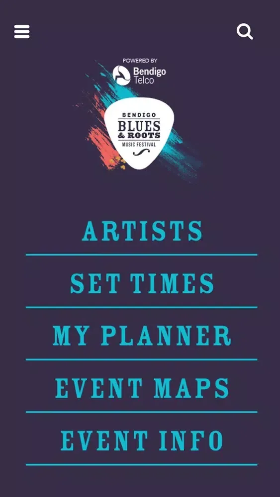 Tangkapan skrin Bendigo Blues and Roots
