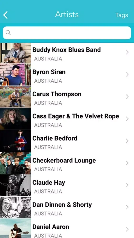 Tangkapan skrin Bendigo Blues and Roots