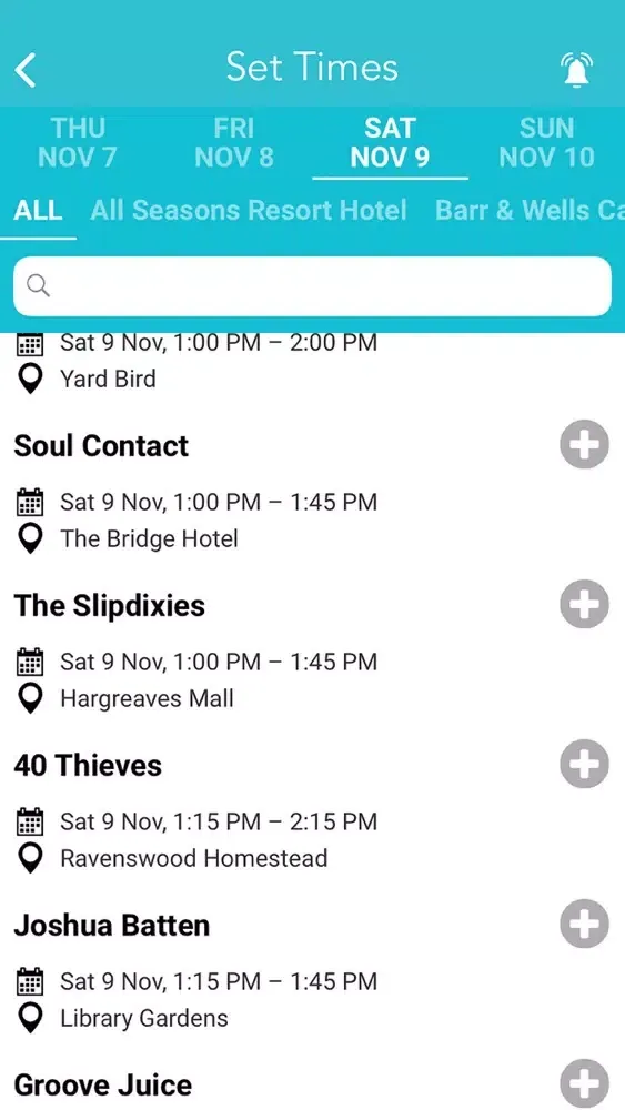 Tangkapan skrin Bendigo Blues and Roots
