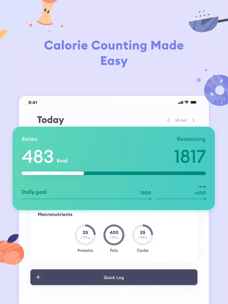 Berry: Calorie Counter & Diet iPad  スクリーンショット