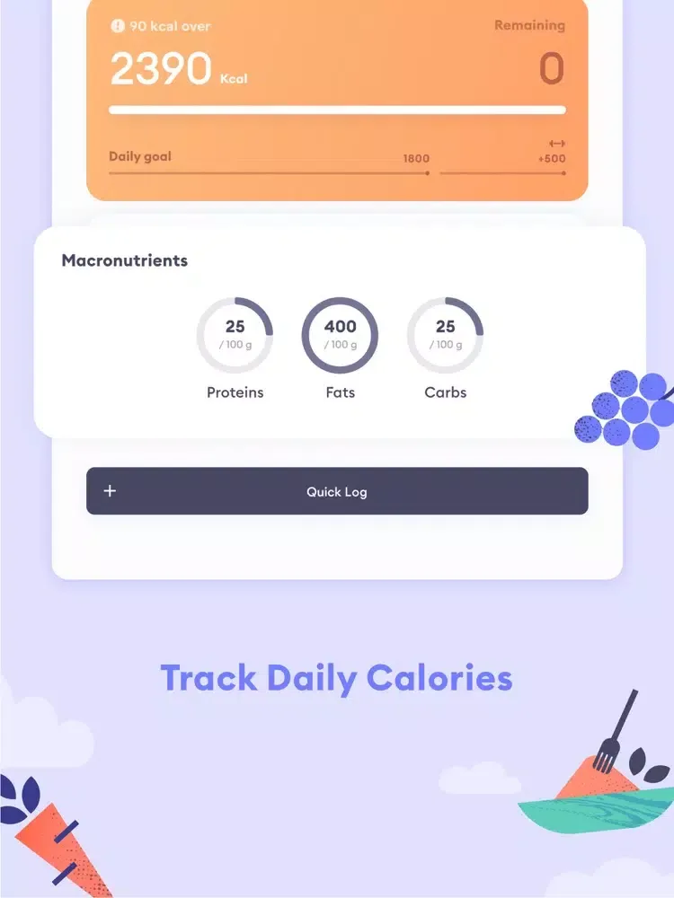 Berry: Calorie Counter & Diet iPad  スクリーンショット