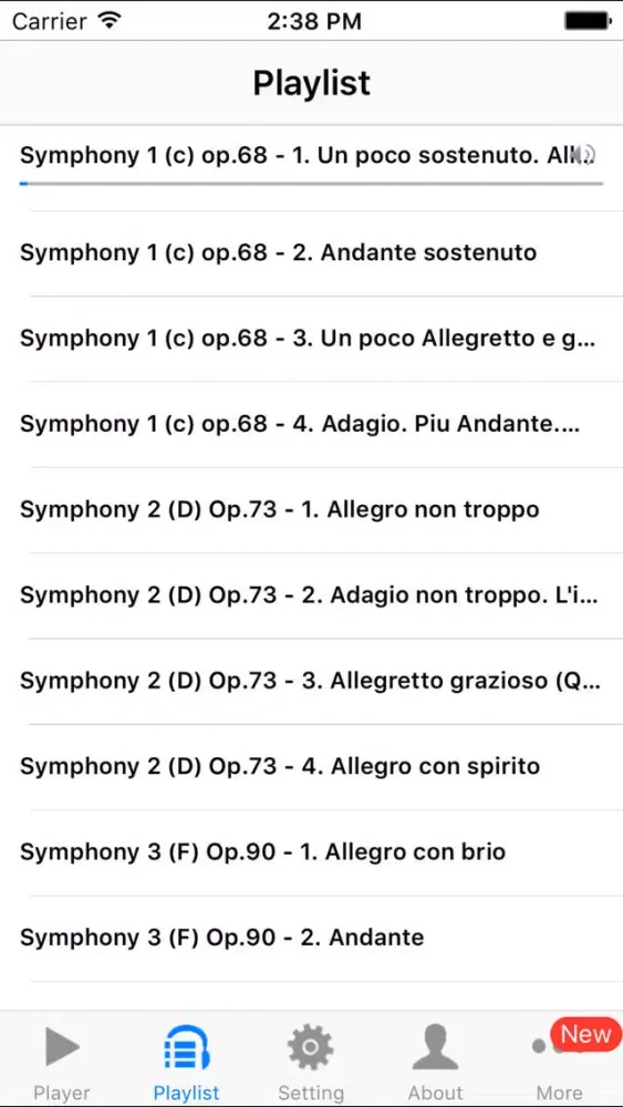Zrzuty ekranu Brahms Symphony