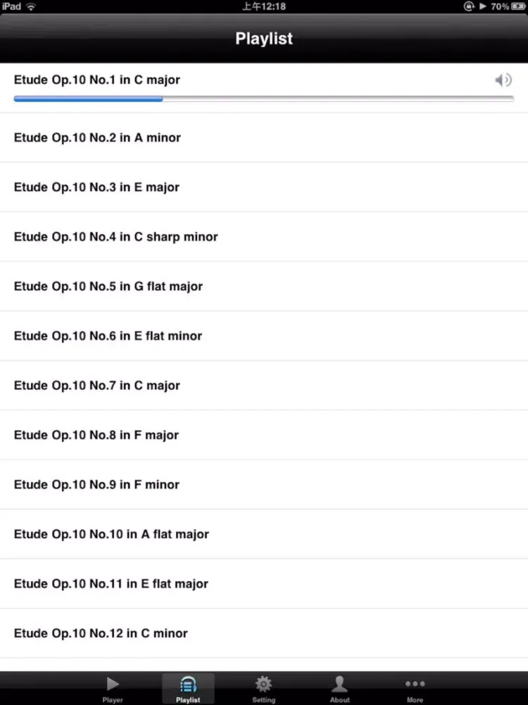 Screenshot di Chopin Etude iPad 