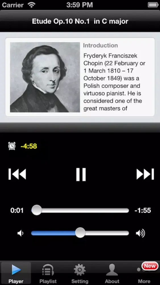 Screenshot di Chopin Etude