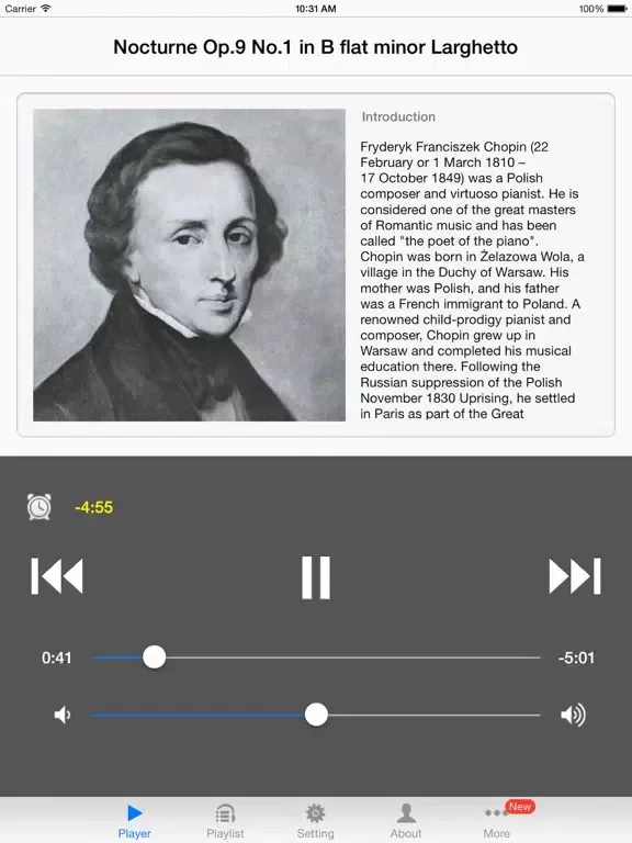 Chopin Nocturn iPad  스크린샷