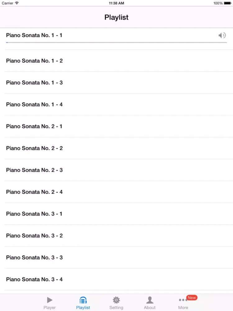 Ảnh chụp màn hình của Piano Sonata by Chopin iPad 
