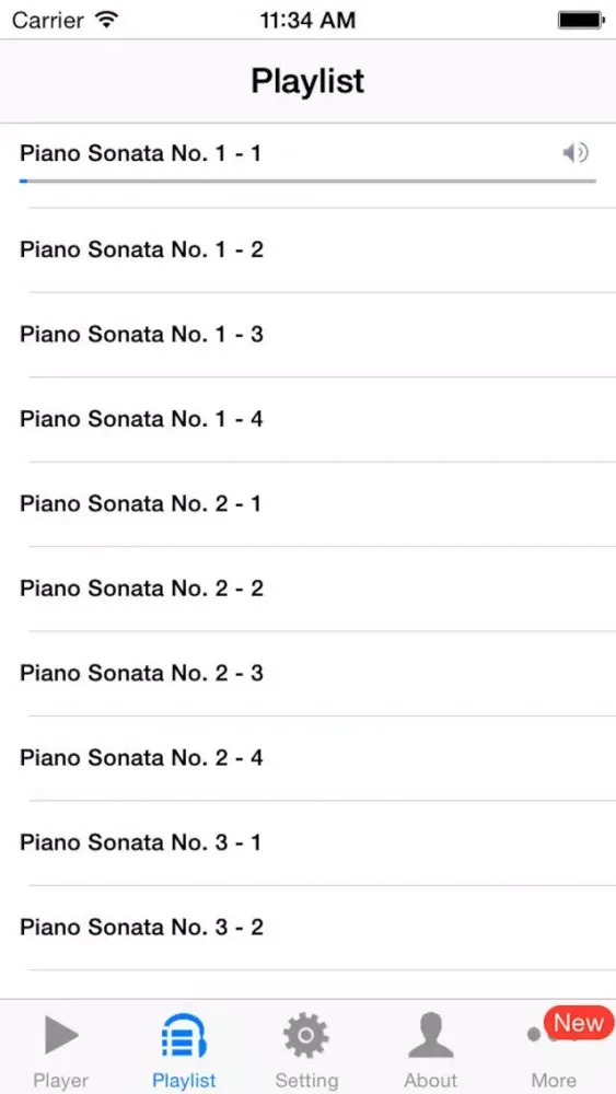 Ảnh chụp màn hình của Piano Sonata by Chopin