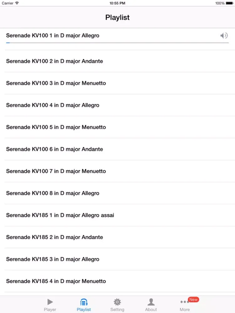 Mozart Serenade iPad  Screenshots
