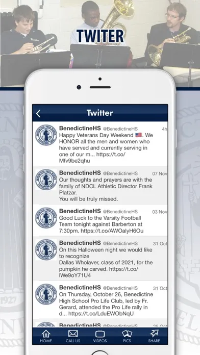 Capturas de pantalla de Benedictine High School
