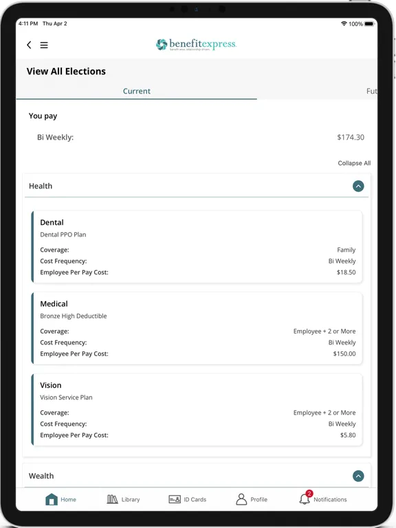 Benefitexpressway iPad  Screenshots