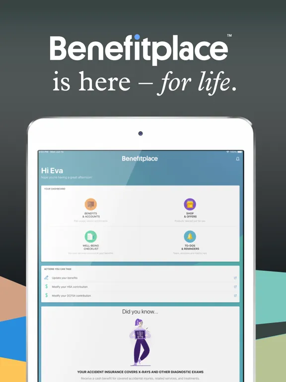 Capturas de pantalla de Benefitplace iPad 