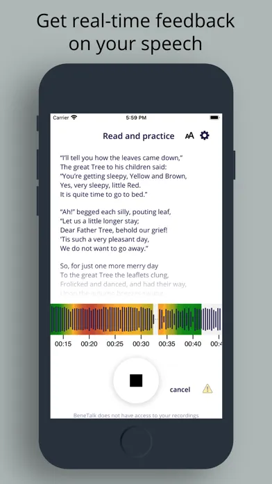 BeneTalk: Stuttering Coach Screenshots