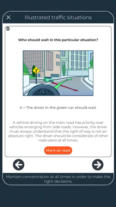 Tangkapan skrin Irish Driver Theory Test