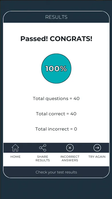 Tangkapan skrin Irish Driver Theory Test