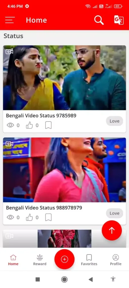 Capturas de tela do Bengali Video Status 2024
