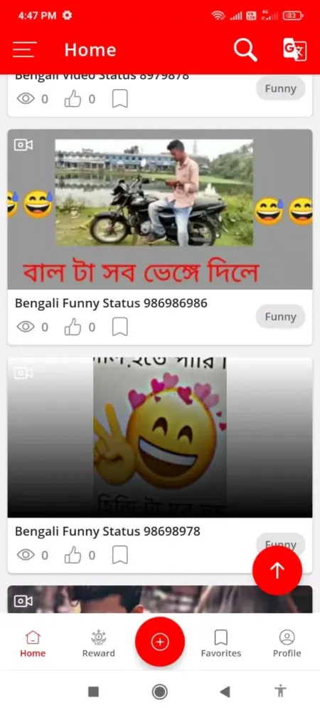 Capturas de tela do Bengali Video Status 2024