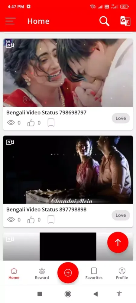 Capturas de tela do Bengali Video Status 2024