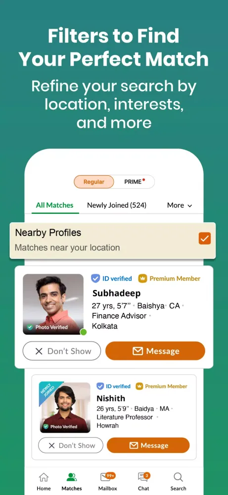 Скриншоты Bengali Matrimony® -Shaadi App
