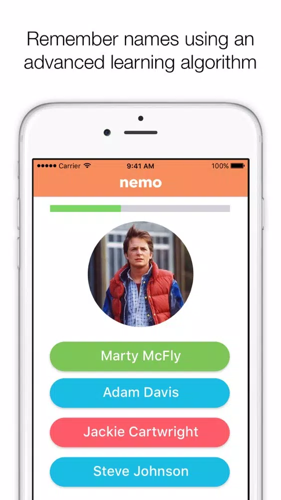 Capturas de pantalla de Nemo - Learn and Remember Names