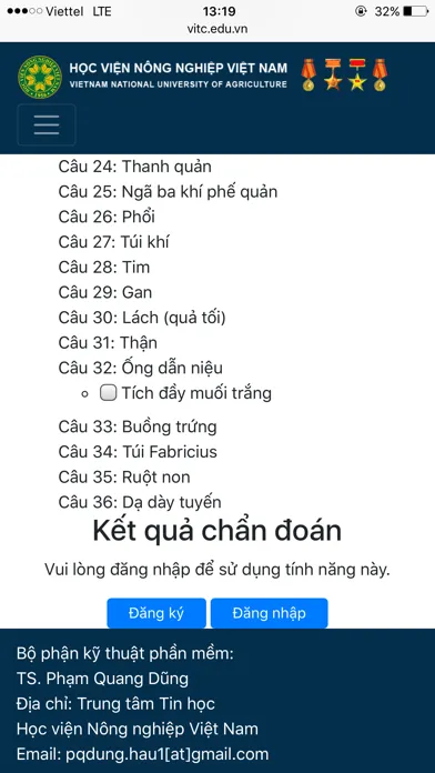 Tangkapan layar Chan doan benh ga 2018