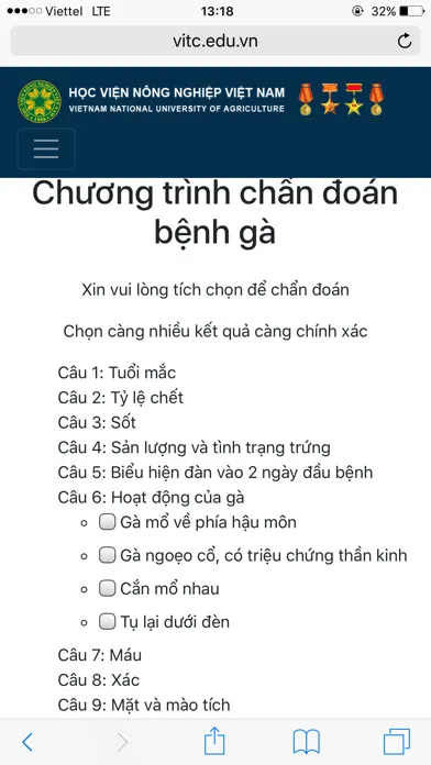 Tangkapan layar Chan doan benh ga 2018