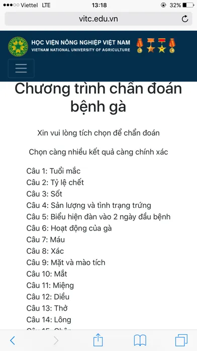 Tangkapan layar Chan doan benh ga 2018