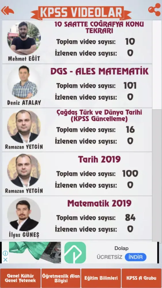Benim Hocam KPSS 2019 سکرین شاٹس