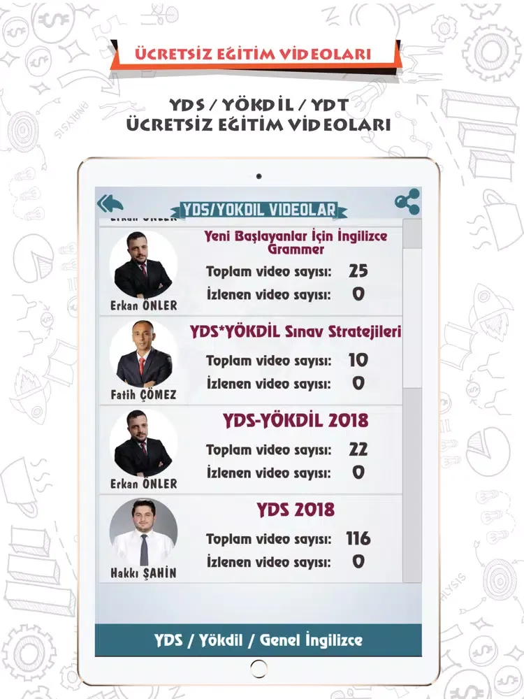 Ảnh chụp màn hình của BenimHocam YDS-YÖKDİL-YDT 2020 iPad 
