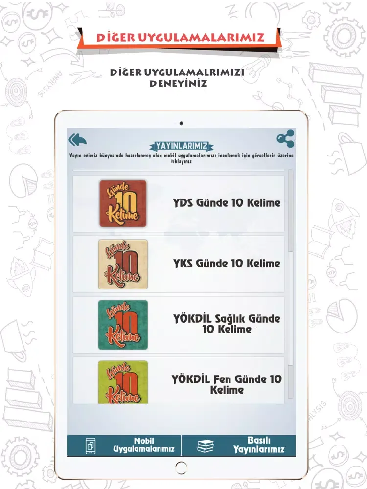 Ảnh chụp màn hình của BenimHocam YDS-YÖKDİL-YDT 2020 iPad 