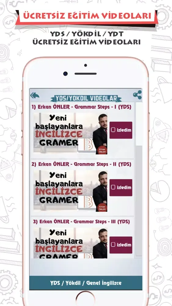 Ảnh chụp màn hình của BenimHocam YDS-YÖKDİL-YDT 2020